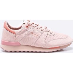 Pepe Jeans - Buty. Szare obuwie sportowe damskie Pepe Jeans, z jeansu. W wyprzedaży za 199.90 zł.