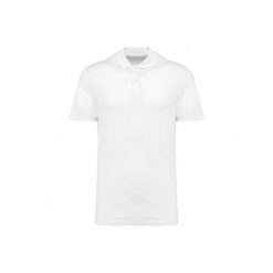 Polo suprima Kariban Premium. Białe koszulki polo męskie KARIBAN, m, bez wzorów, z bawełny, bez ramiączek. Za 173.00 zł.