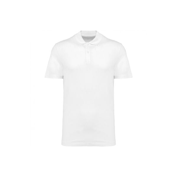 Polo suprima Kariban Premium. Białe koszulki polo męskie KARIBAN, m, bez wzorów, z bawełny, bez ramiączek. Za 173.00 zł.