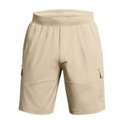 Spodenki treningowe męskie Under Armour Stretch Woven Cargo. Zielone buty sportowe męskie Under Armour, bez zapięcia, na fitness i siłownię. Za 209.99 zł.