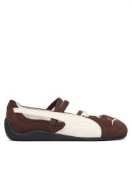 Puma Baleriny Speedcat Ballet Sd Jr 406132 Brązowy. Brązowe baleriny dziewczęce Puma, bez wzorów, ze skóry, bez zapięcia. Za 329.99 zł.