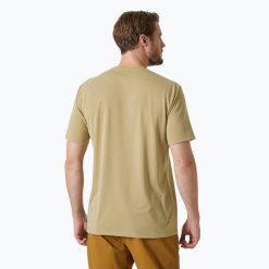 Koszulka męska Helly Hansen Nord Graphic. Brązowe koszulki sportowe męskie Helly Hansen, m, bez wzorów, bez kołnierzyka, bez ramiączek, trekkingowe. Za 119.99 zł.