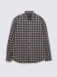 Koszula męska bawełniana w kratę czarna Gibbineros 906. Czarne koszule męskie Big Star, l, bez wzorów, z bawełny, casualowe, bez kołnierzyka, bez ramiączek. Za 229.99 zł.