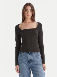 Vero Moda Bluzka Kanva 10336088 Czarny Regular Fit. Czarne bluzki damskie Vero Moda, l, bez wzorów, z syntetyku, bez kołnierzyka, bez ramiączek. Za 99.99 zł.