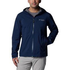 Kurtka przeciwdeszczowa męska Columbia Omni-Tech Ampli-Dry II Shell z kapturem. Czarne bluzy męskie Columbia, m, bez wzorów, z kapturem. Za 501.99 zł.