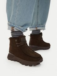 G-Star Raw Trzewiki CEO-YSH25D02-5 Brązowy. Brązowe botki damskie G-Star, ze skóry, retro, bez obcasa, na płaskiej podeszwie, bez zapięcia. Za 329.99 zł.