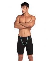 Strój startowy męski spodenki jammery pływackie Arena Powerskin Primo. Czarne kąpielówki męskie Arena, m, bez wzorów, z elastanu, krótkie, na fitness i siłownię. Za 1,651.98 zł.