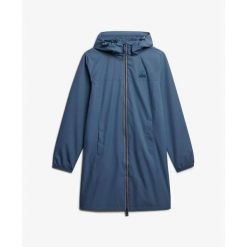 Damska wiatrówka Superdry Tri. Niebieskie kurtki damskie Superdry., bez wzorów, bez kaptura. Za 468.30 zł.