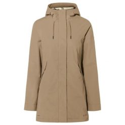 Płaszcz damski VAUDE Coreway. Brązowe płaszcze damskie Vaude, na zimę, m, bez wzorów, z materiału, biznesowe, bez kaptura. Za 1,290.90 zł.