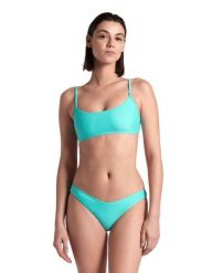 Strój kąpielowy damski dwuczęściowy kostium na basen Arena Essentials. Niebieskie bikini damskie Arena, l, bez wzorów. Za 81.98 zł.