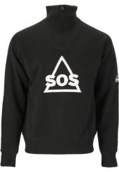 Bluza z włókna sztucznego przeciwwiatrowa SOS Tignes Uni. Czarne bluzy męskie SOS, s, bez wzorów, z materiału, bez kaptura. Za 556.50 zł.