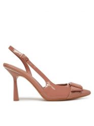 DKNY Szpilki Neilton K1533900 Różowy. Czerwone szpilki damskie DKNY, bez wzorów, ze skóry, bez obcasa, bez zapięcia. Za 409.99 zł.