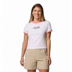 Columbia Koszulka Rolling Bend 2120001100. Białe t-shirty damskie Columbia, xl, bez wzorów, bez kołnierzyka. Za 82.99 zł.
