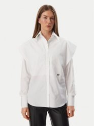 KARL LAGERFELD Koszula B4W11009 Biały Regular Fit. Białe bluzki damskie KARL LAGERFELD, bez wzorów, z bawełny, bez kołnierzyka, bez ramiączek. Za 999.99 zł.