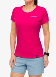 Koszulka wspinaczkowa damska La Sportiva Mantra T-Shirt. Czerwone t-shirty damskie La Sportiva, xs, bez wzorów, z bawełny, klasyczne, bez kołnierzyka. Za 189.99 zł.