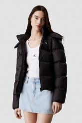 CALVIN KLEIN Czarna damska kurtka z kapturem, Rozmiar XL. Czarne kurtki damskie Calvin Klein, s, bez wzorów, z kapturem. W wyprzedaży za 672.99 zł.