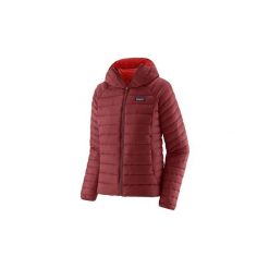 Kurtka puchowa damska Down Sweater Hoody Women. Czerwone kurtki damskie Patagonia, s, bez wzorów, z puchu, z kapturem, trekkingowe. Za 1,079.00 zł.