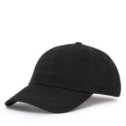 Czapka z daszkiem HUGO. Czarne czapki i kapelusze męskie Hugo, bez wzorów. Za 199.99 zł.