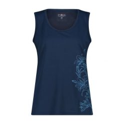 Damski tank top CMP. Niebieskie koszulki sportowe damskie CMP, s, bez wzorów, sportowe, bez kołnierzyka. Za 143.50 zł.