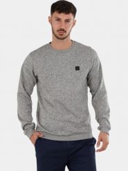 Sweter męski Fundango Randall. Szare swetry przez głowę męskie Fundango, m, bez wzorów, z materiału, bez kołnierzyka. Za 299.00 zł.