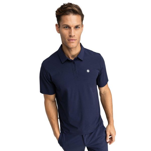 Koszulka polo golf techniczna męska Birkdale. Niebieskie buty sportowe męskie SIROKO, l, bez wzorów, z materiału, klasyczne, bez ramiączek. Za 169.00 zł.