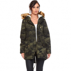 Parka "Army" w kolorze khaki. Brązowe parki damskie Cosy Winter, moro. W wyprzedaży za 272.95 zł.