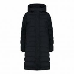 Płaszcz ocieplany damska CMP 35K3676 Coat Fix Hood. Czarne płaszcze damskie CMP, l, bez wzorów, z materiału, długie, z kapturem. Za 659.99 zł.
