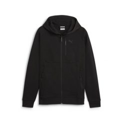 Bluza Sportowa Męska Puma Pumatech Fz. Czarne bluzy męskie Puma, m, bez wzorów, z kapturem, na fitness i siłownię. Za 247.99 zł.