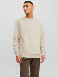 Jack & Jones Bluza Bradley 12249341 Beżowy Relaxed Fit. Brązowe bluzy męskie Jack & Jones, m, bez wzorów, z bawełny, bez kaptura. Za 109.99 zł.