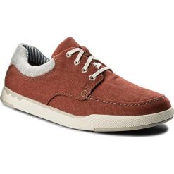 Półbuty CLARKS - Step Isle Lace 261327677 Rust Canvas. Półbuty na co dzień męskie marki Clarks. W wyprzedaży za 199.00 zł.