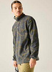 Męska bluza polarowa z nadrukiem i zamkiem błyskawicznym. Zielone bluzy męskie Dare 2b, m, bez wzorów, z materiału, bez kaptura. Za 193.50 zł.