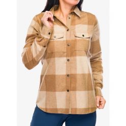 Koszula turystyczna damska Fjallraven Canada Shirt. Brązowe koszule damskie Fjällräven, bez wzorów, casualowe, bez kołnierzyka, bez ramiączek. W wyprzedaży za 681.75 zł.