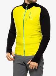 Bluza polarowa Karpos Lavaredo Fleece. Żółte bluzy męskie KARPOS, s, bez wzorów, z materiału, bez kaptura. Za 450.99 zł.