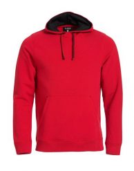 Clique Classic Hoody – bluza z kapturem z mieszanki bawełny – red. Czerwone bluzy męskie CLIQUE, m, bez wzorów, z bawełny, z kapturem. Za 223.02 zł.