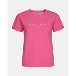 Damska bawełniana koszulka Kilpi PROLIX-W. Czerwone t-shirty damskie Kilpi, bez wzorów, z bawełny, bez kołnierzyka. Za 125.12 zł.