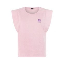 Koszulka damska Protest Candi. Fioletowe t-shirty damskie Protest, l, bez wzorów, z materiału, eleganckie, bez kołnierzyka. Za 256.00 zł.