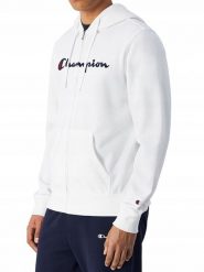BLUZA męska CHAMPION na zamek 220728-WW001 z kapturem bawełniana biała XL. Białe bluzy męskie Champion, m, bez wzorów, z bawełny, z kapturem. Za 279.00 zł.
