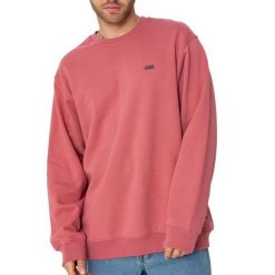 Bluza polarowa VANS LEFT CHEST II LOOSE CR Rose. Czerwone bluzy męskie Vans, bez wzorów, z polaru, bez kaptura. Za 171.99 zł.