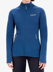 Bluza polarowa damska Berghaus Kinetic Powerstretch Jkt Af. Niebieskie bluzy damskie Berghaus, l, bez wzorów, z dzianiny, bez kaptura. Za 615.99 zł.