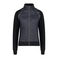 Polar hybrydowy z odpinanymi rękawami dla kobiet CMP. Brązowe kurtki snowboardowe damskie CMP, bez wzorów, z polaru, bez kaptura, narciarskie. Za 425.30 zł.