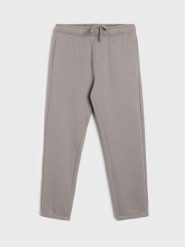 Spodnie straight fit - szary. Szare spodnie materiałowe męskie Sinsay, l, bez wzorów. Za 49.99 zł.