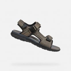 Sandały Geox Model U Spherica Ec5 Kolor Brązowy. Szare sandały męskie Geox, z syntetyku, bez zapięcia. Za 367.99 zł.