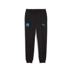 Spodnie dresowe OM Essential 2025/26. Czarne spodnie sportowe męskie Puma, l, bez wzorów, z dresówki, na fitness i siłownię. Za 239.50 zł.