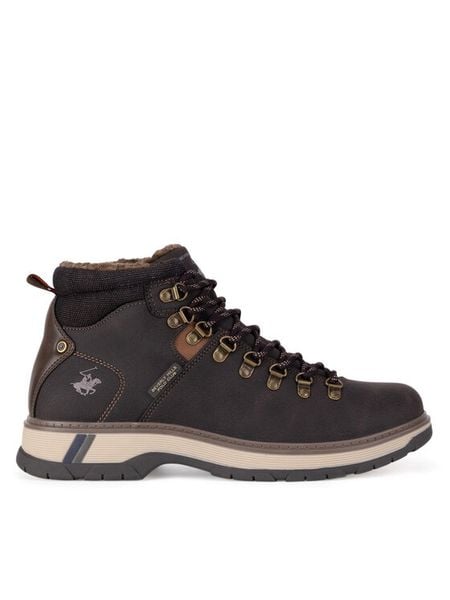 Beverly Hills Polo Club Trzewiki 23AB514 Brązowy. Brązowe botki męskie Beverly Hills Polo Club, bez wzorów, z materiału, bez zapięcia. Za 229.99 zł.