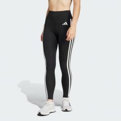 Legginsy Optime Essentials 3-Stripes 7/8. Białe legginsy damskie Adidas, bez wzorów, z materiału, na fitness i siłownię, climacool (adidas). W wyprzedaży za 198.70 zł.