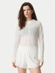 Adidas Bluza Soft Lux Sheer Hooded KS8005 Kremowy Slim Fit. Białe bluzy damskie Adidas, m, bez wzorów, z syntetyku, bez kaptura. Za 179.99 zł.