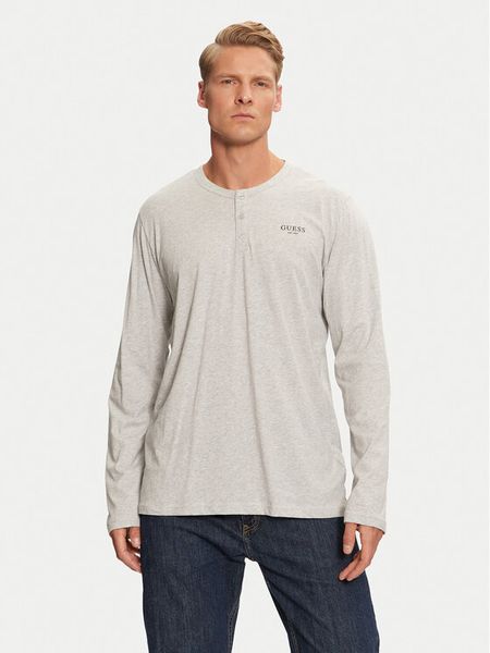 Guess Koszulka piżamowa U4YP30 KCAM1 Szary Regular Fit. Szare piżamy męskie Guess, l, z aplikacjami, z bawełny, bez ramiączek. Za 89.99 zł.