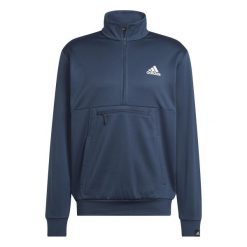 Bluza z małym logo adidas Aeroready Game and Go. Niebieskie bluzy męskie Adidas, s, bez wzorów, bez kaptura. W wyprzedaży za 236.40 zł.