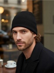 Czapka beanie basic z wiskozą 2 pack - granatowy. Niebieskie czapki i kapelusze męskie Sinsay, bez wzorów, z wiskozy. Za 25.99 zł.