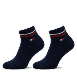 Skarpety krótkie Tommy Hilfiger. Niebieskie skarpety damskie Tommy Hilfiger, bez wzorów. Za 49.99 zł.